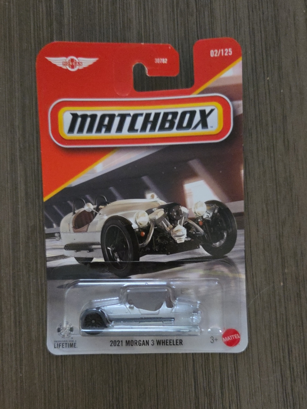 Matchbox Silver 2021 Morgan 3 Wheeler Toy Car